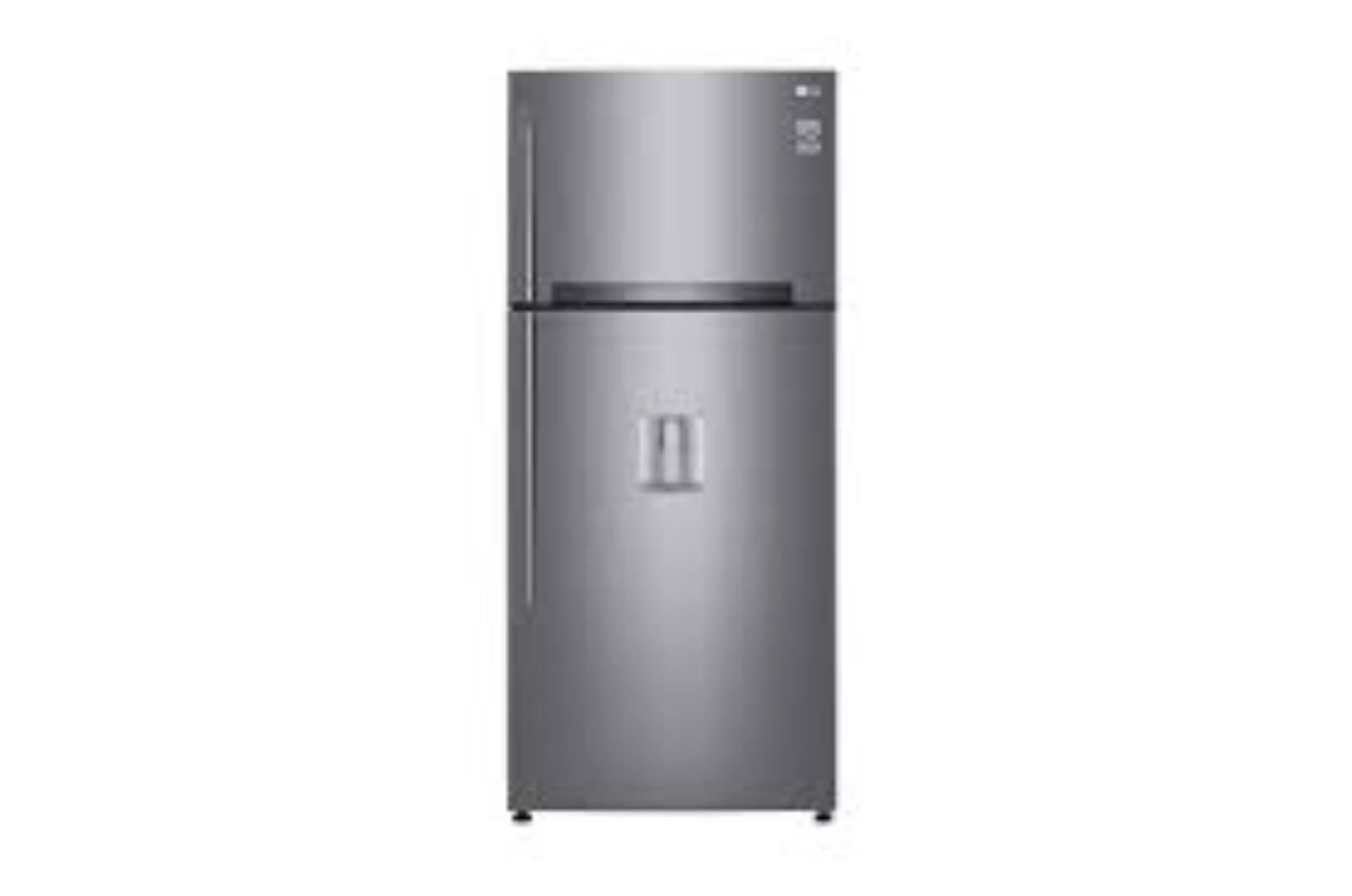 LG GN-F702HLHU-509L/17.99ft³  2D Fridge with Water Dispenser - Shiny Silver 